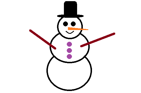 בובת איש שלג אגדי יצירות לילדים